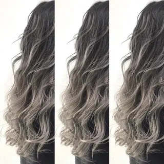 ロング カラー パーマ ヘアアレンジ tocca所属・毎月通える価格♪ 杉本真基のヘアスタイル