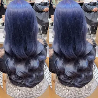 ロング 服部大地/ブリーチ 無しWカラー髪質改善のヘアスタイル