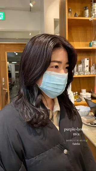 ミディアム 鈴木 三保のヘアスタイル