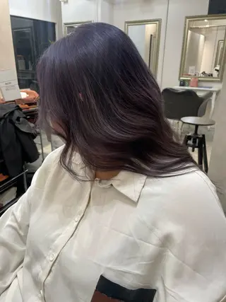 ロング カラー 白髪ぼかし 👒堀江・ヨンスクのヘアスタイル