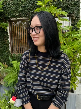 ミディアム カラー Chiho / 梅田 / ボブ/ パーマのヘアスタイル