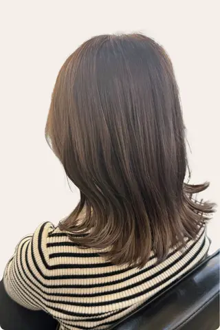 ミディアム ニワ/レイヤーカット /透明感カラー💎のヘアスタイル