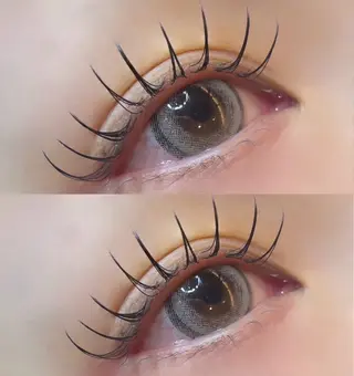 マツエク・マツパ eve🐰束間まつ毛 /透明感カラーのマツエク・マツパデザイン