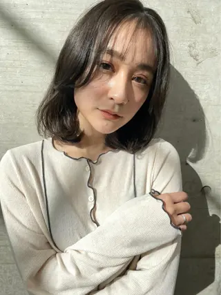 ミディアム カラー パーマ ヘアアレンジ メンズ キッズ ネイル "オトナ髪”/ LAKA TOCCAのヘアスタイル