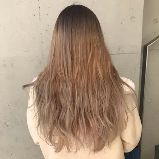 ロング カラー 一ノ瀬 蘭のヘアスタイル