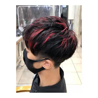 ショート カラー メンズ 白髪ぼかし脱白髪染め 大塚綾のヘアスタイル