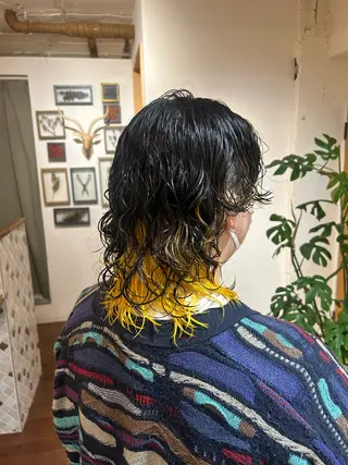 ミディアム カラー パーマ UNU【ユヌ】所属・＊UNU＊ RICOのヘアスタイル