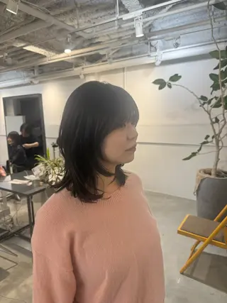 セミロング 顔周りcut・ご相談 ＝新宿しずく🇰🇷のヘアスタイル