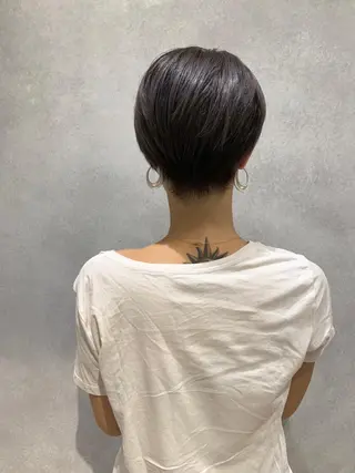 ショート カラー オーナースタイリスト 宗正淳志のヘアスタイル