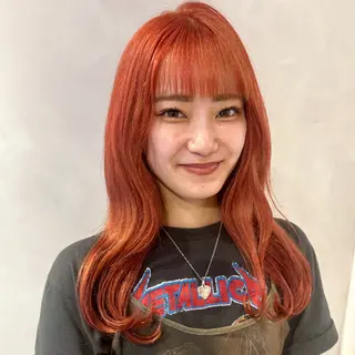 ロング カラー デザインカラー/パー マ🦖外岡咲希🦖のヘアスタイル