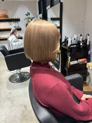 ショート カラー ✨髪質改善ストレート ×ミニボブ✨萩原　翼のヘアスタイル