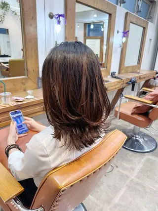 ミディアム カラー newline銀座所属・銀座ショート/ 大人ショート/金子涼のヘアスタイル