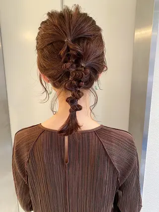 ミディアム カラー Pros所属・nana/レイヤー /酸性ストレートのヘアスタイル