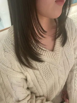 ミディアム diar湘南台店所属・ふくだももこ🍑 つるっとボブのヘアスタイル