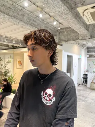カラー パーマ メンズ ANY/メンズ特化/ シバヤ ユウキのヘアスタイル