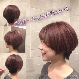 ショート 髪質改善 カラーJILLのヘアスタイル