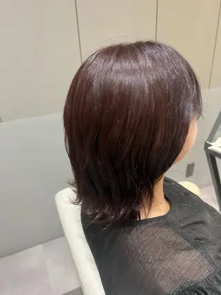 ミディアム カラー 巻ける美髪矯正/ 韓国ヘア/yutaのヘアスタイル