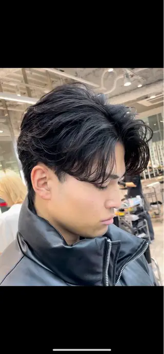 パーマ メンズ 片平 琳大郎のヘアスタイル