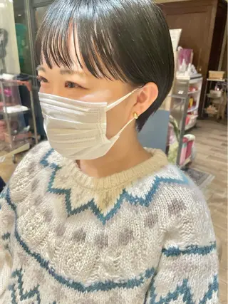 ショート ショート ボブ 梅田 木戸健人のヘアスタイル