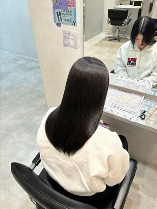 セミロング 河角 咲良のヘアスタイル
