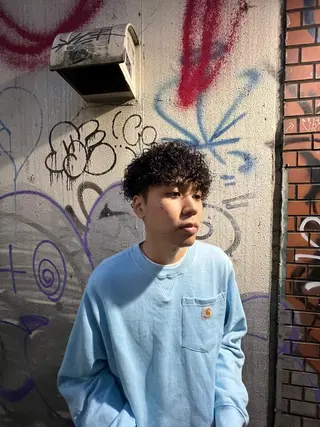 パーマ メンズ メンズスタイリスト リュウジのヘアスタイル