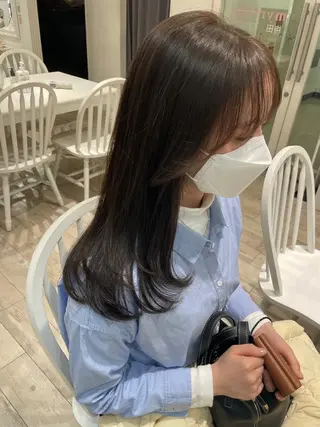 セミロング カラー HARUKA韓国ヘア /Luana梅田のヘアスタイル