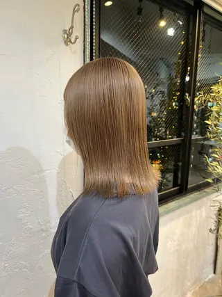 ミディアム カラー 💛ハイトーン💛 りむのヘアスタイル