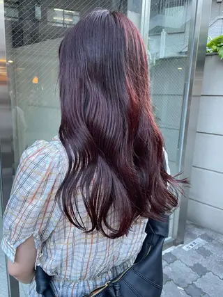 ロング カラー ヘアアレンジ satsuki 暖色・ブラウンカラーのヘアスタイル