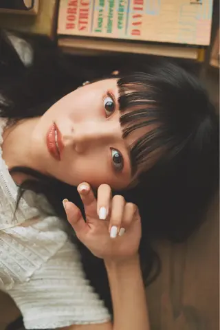 セミロング 縮毛矯正/髪質改善 斉藤春のヘアスタイル