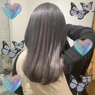 セミロング カラー 韓国ヘア特化 💟 ララア 💟のヘアスタイル