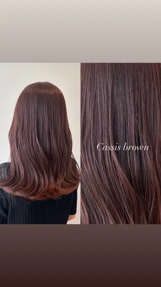 セミロング MAHO/透明感カラ ー/髪質改善🍒のヘアスタイル