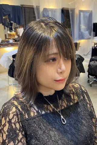 ミディアム 鳥取のなんでも美容師 松井たかゆきのヘアスタイル