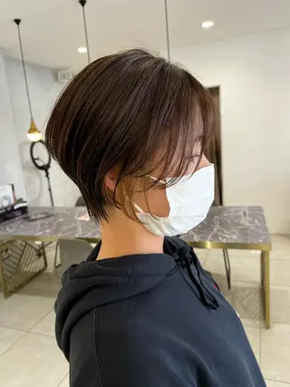 ショート カラー 吹田 駿 髪質改善縮毛矯正のヘアスタイル