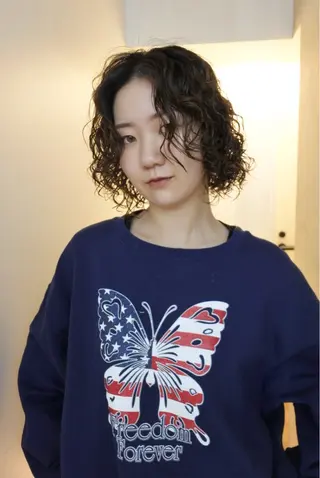 ミディアム パーマ HARE &nail ☪️remiのヘアスタイル