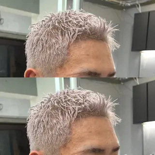 メンズ onyx所属・表参道/フェード・ メッシュ・ハイトーンのヘアスタイル
