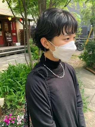 ショート パーマ Spiel所属・Spiel ボブ/パーマのヘアスタイル