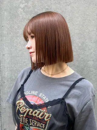 ショート ✨艶髪🍒ナチュラル な縮毛矯正🍊Noaのヘアスタイル