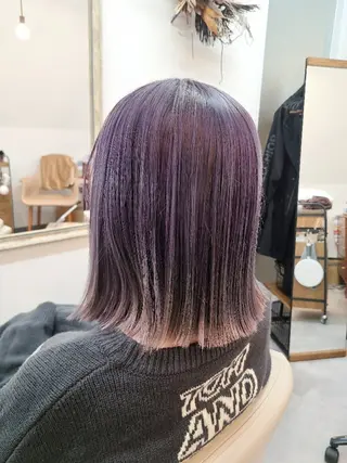 カラー ミディアム yolo.所属・夜特化型ヘアサロン 𓃱yolo.タナベのヘアスタイル