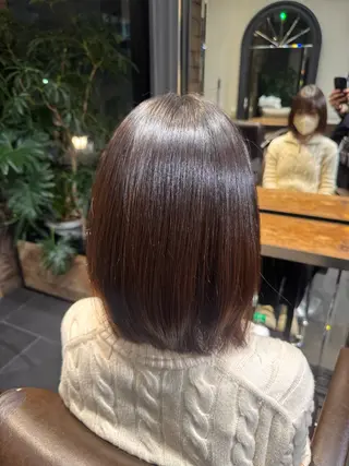 ミディアム カラー MINX/艶髪/ 髪質改善/岩城槙乃介のヘアスタイル