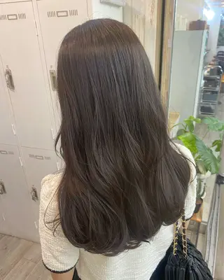 ロング カラー 広島/わかな/ヘア セット/オリーブのヘアスタイル