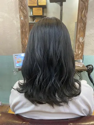 ミディアム カラー 🎀ブリーチなし 透明感🎀yuhiのヘアスタイル