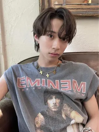 ショート パーマ メンズ knot by belle所属・Hana❁⃘*.ﾟ Jr.stylistのヘアスタイル