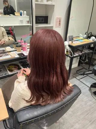 セミロング La fith hair wille 福山店【ラフィス ヘアー ヴィレ】所属・片平 帆香のヘアスタイル