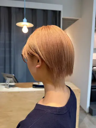 ショート カラー ウェーブパーマ/ レイヤー/齋藤大貴のヘアスタイル