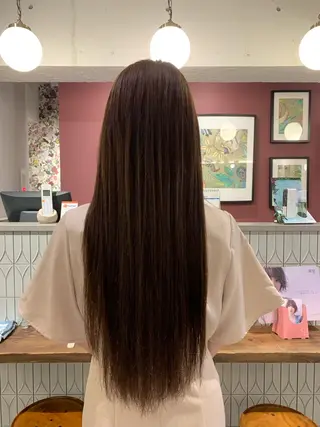ロング 中澤りさ🐿 寒色系カラー🫧のヘアスタイル