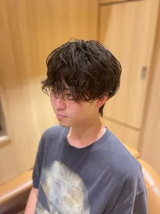 ミディアム HAIR MODE  KIKUHI「ヘアモードキクチ」神田店所属・💈【理容室】夜受付 上坂　一宏のヘアスタイル