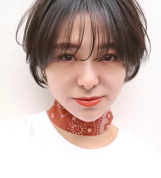 ショート カラー 似合わせカラーパーマ 🌿kitin米川のヘアスタイル