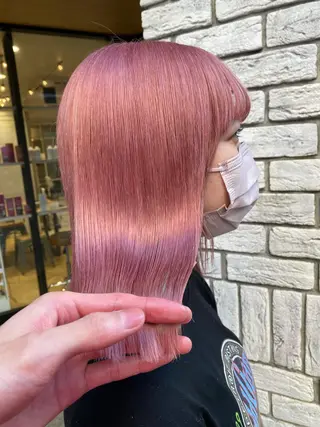 ミディアム カラー ダブルカラー ブリーチ/kaitoのヘアスタイル