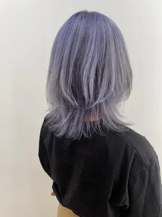 ミディアム eL HAIR SALON なんば店所属・ブリーチカラー特化 /焼田貴明のヘアスタイル