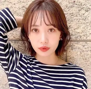 ショート カラー 🌱小顔ヘア/ボブ ミディアム/双葉🌱のヘアスタイル